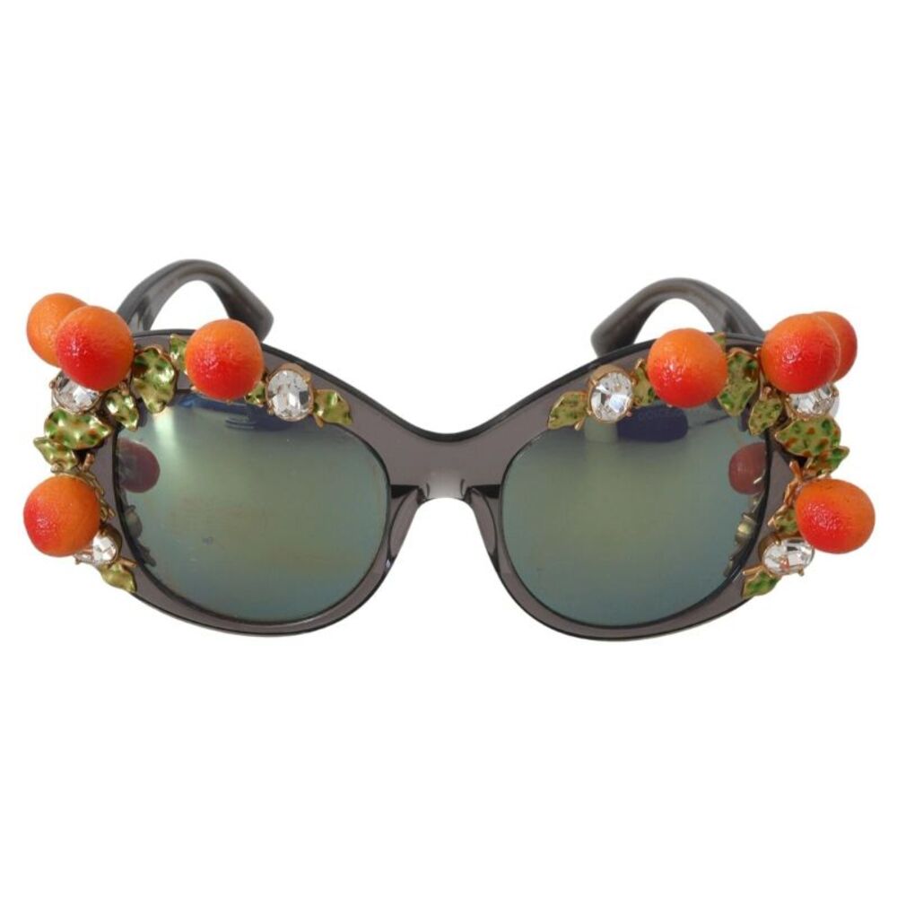 Dolce & Gabbana DG4283B Acetate Crystals Orange Appliques Women's Sunglasses